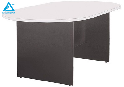 Bàn họp 180cm gỗ công nghiệp phủ melamine mặt trắng
