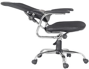 Ghế xoay văn phòng bọc lưới, da PU nghiêng góc 180o GONC58