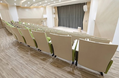 Ghế hội trường Mặt sau bằng ván ép chất lượng cao, dán vân gỗ không lộ chốt Gauss KTU-232 KSF