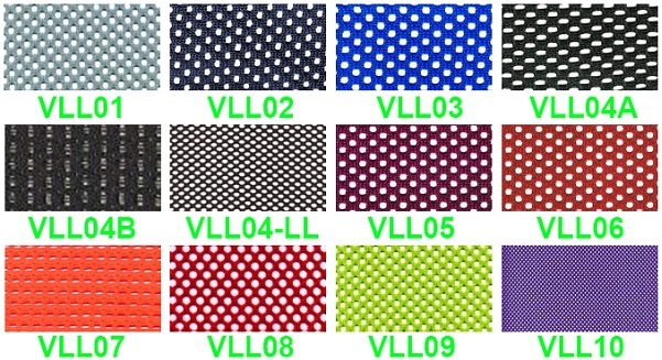 Mẫu vải lưới bọc ghế nhân viên văn phòng xanh, đỏ, đen, ghi xám, xanh lá, hồng, cam...