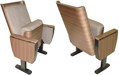 Ghế hội trường đệm bọc vải nỉ cao cấp Gauss TC-833-N chân cố định