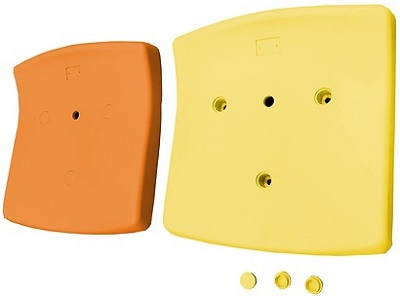 Ghế sân vận động thể thao ngoài trời Gauss SPORT B màu cam vàng