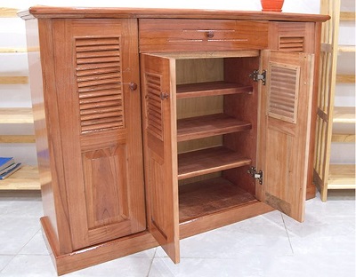 Tủ giầy 4 cánh gỗ xoan ta TGV74
