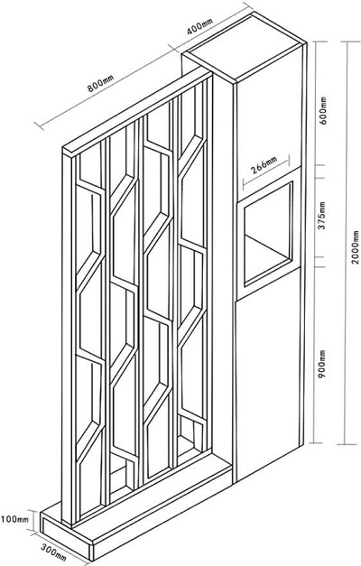 thiết kế Vách ngăn gỗ CNC mầu đen, trắng VG07 thiết kế sang trọng hiện đạigho-5221