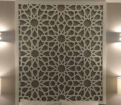 Vách ngăn gỗ MDF VG121 Vách gỗ trang trí cửa hình tạo hình độc đáo, mang lại làn gió lạ cho căn phòng GHO-5100