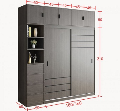 Tủ quần áo gia đình thiết kế tiện dụng GMDF240 GHS-5912