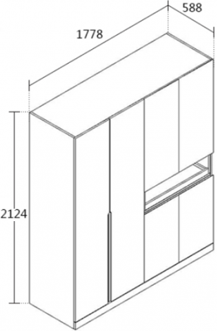 Thiết kế tủ quần áo GHS-5575