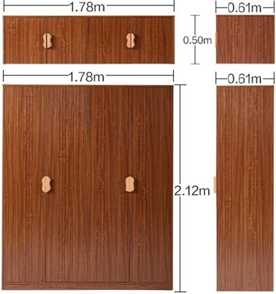 Thiết kế tủ quần áo cánh mở sang trọng GMDF205 GHS-51331