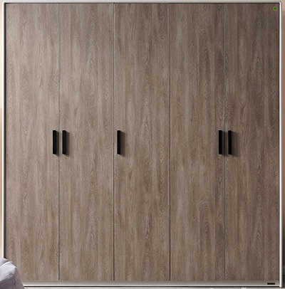 tủ quần áo gỗ ép 6 cánh mở bản lềghs-51162