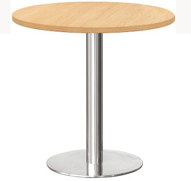 Bàn Cafe mặt gỗ phủ melamine chân trụ inox tròn CFONC01 BCF02