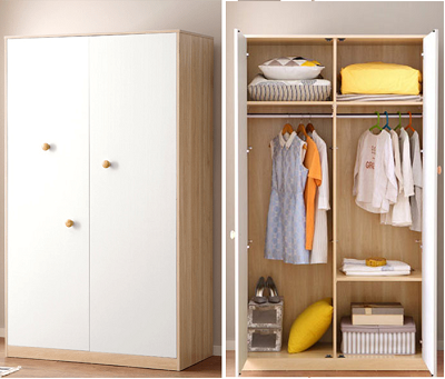 Tủ quần áo gỗ cho bé nhỏ gọn GMDF263 GHS-5477