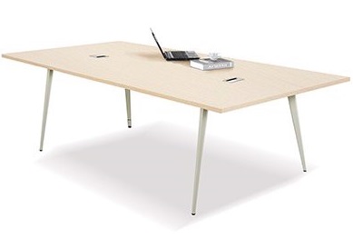 Bàn họp mặt gỗ chân sắt sơn tĩnh điện dài 2400mm BHONC05 1902BH24