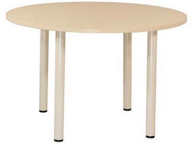 Bàn họp, thư viên chân trụ mặt gỗ tròn 1000mm BHONC12 BH10CT