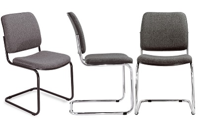 Ghế chân quỳ mặt lưng tựa bọc mút và vải nỉ GGONC20 GQ01-S-GQ01-M