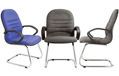 Ghế chân quỳ mạ mặt và lưng bọc nỉ liền có tay GGONC39 GQ02-M