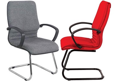 Ghế chân quỳ mặt bọc nỉ có tay GGONC37 lưng liền GQ02B-S-GQ02B-M
