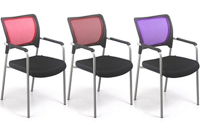 Ghế thép sơn tĩnh điện đệm ngồi lưng bọc lưới CQONC35 GT232