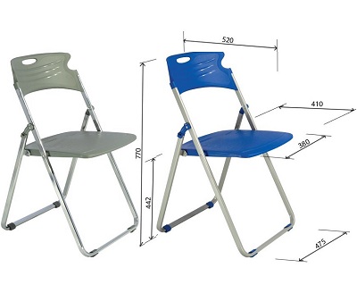Ghế gấp nhựa khung chân thép GGONC07 GG07-M GG07-S
