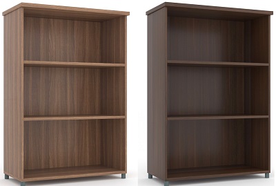 Tủ tài liệu gỗ ép MFC 3 ngăn 2 đợt không cánh TVPONC107 TG03-0
