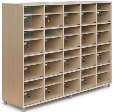 Tủ giầy gỗ 20 ngăn cánh kính có khóa 160cm GTGONC35 tj-20k