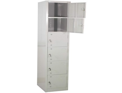 Tủ lưu trữ tài liệu sắt 6 khoang có khóa TVPONC83 sắt sơn tĩnh điện ts16