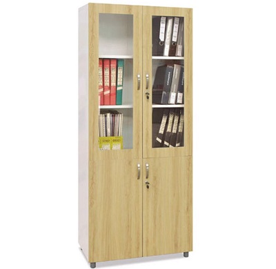 Tủ sắt cánh gỗ công nghiệp kết hợp kính TVPONC59 tsg04k-2