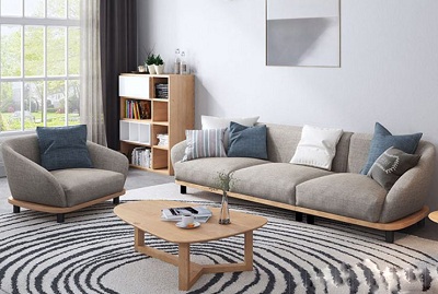 Ghế sofa phòng khách thiết kế ấn tượng GSF105 thanh lịch nhẹ nhàng