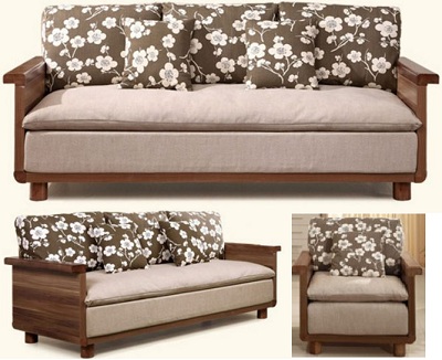 Bộ ghế sofa gỗ công nghiệp phủ verneer sồi