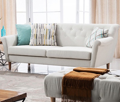 Bộ ghế 3 món sofa Nỉ, sofa văng GSF236 Bộ Sofa văng 3 món