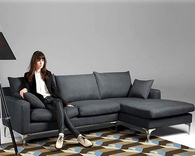 Ghế sofa góc L giá rẻ hiện đại GSF183 dùng trong phòng khách