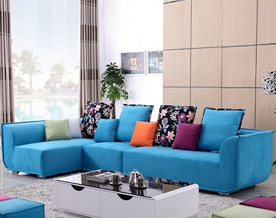 Ghế sofa bọc vải nỉ phòng khách đẹp GSF174 sang trọng