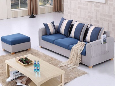Ghế sofa góc L bọc nỉ phòng khách GSF139 thiết kế đẹp