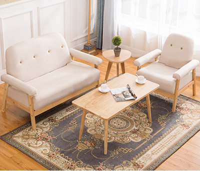 Ghế sofa đẹp hiện đại GSF120 thiết kế nhỏ gọn khung gỗ