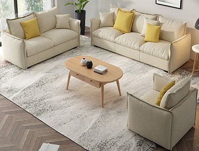 Ghế sofa văng bọc nỉ phòng khách GSF63 màu sắc hiện đại