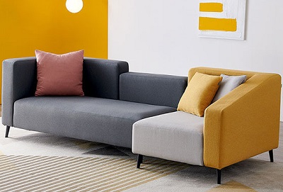 Ghế sofa gia đình bọc nỉ văng dài văng ngắn GSF56