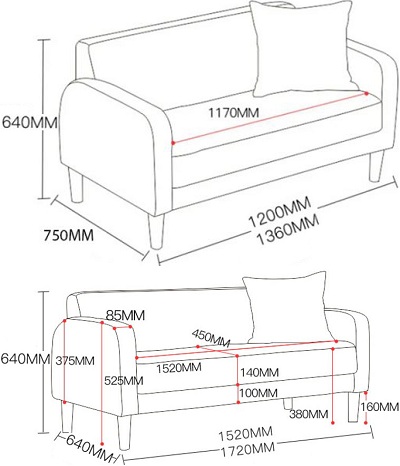 Thiết kế ghế sofa bọc nỉ