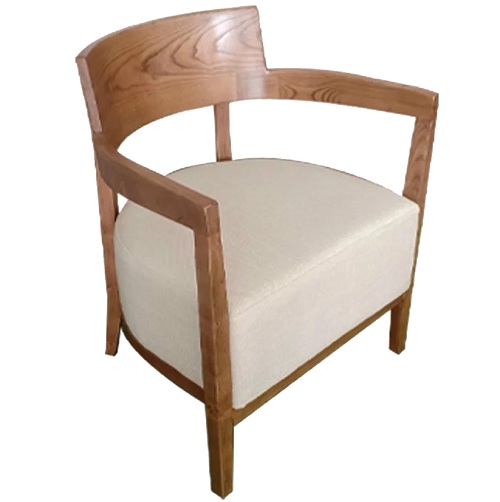 Ghế cafe đơn gỗ tần bì bọc nỉ GCL36 mộc mạc, đơn giản sang trọng g36