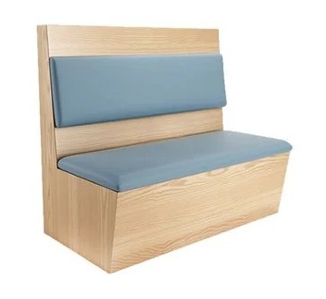 Ghế băng sofa quán tra sữa khung gỗ ép nêm bọc nỉ GSF279 sfc08
