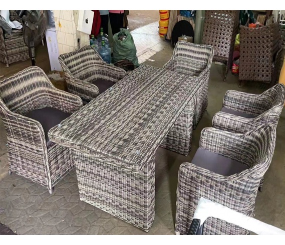 Bộ bàn ghế sofa mây nhựa bán bar SFN06 chống nước và thời tiết nắng